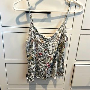 H&M Size XS Floral tank top